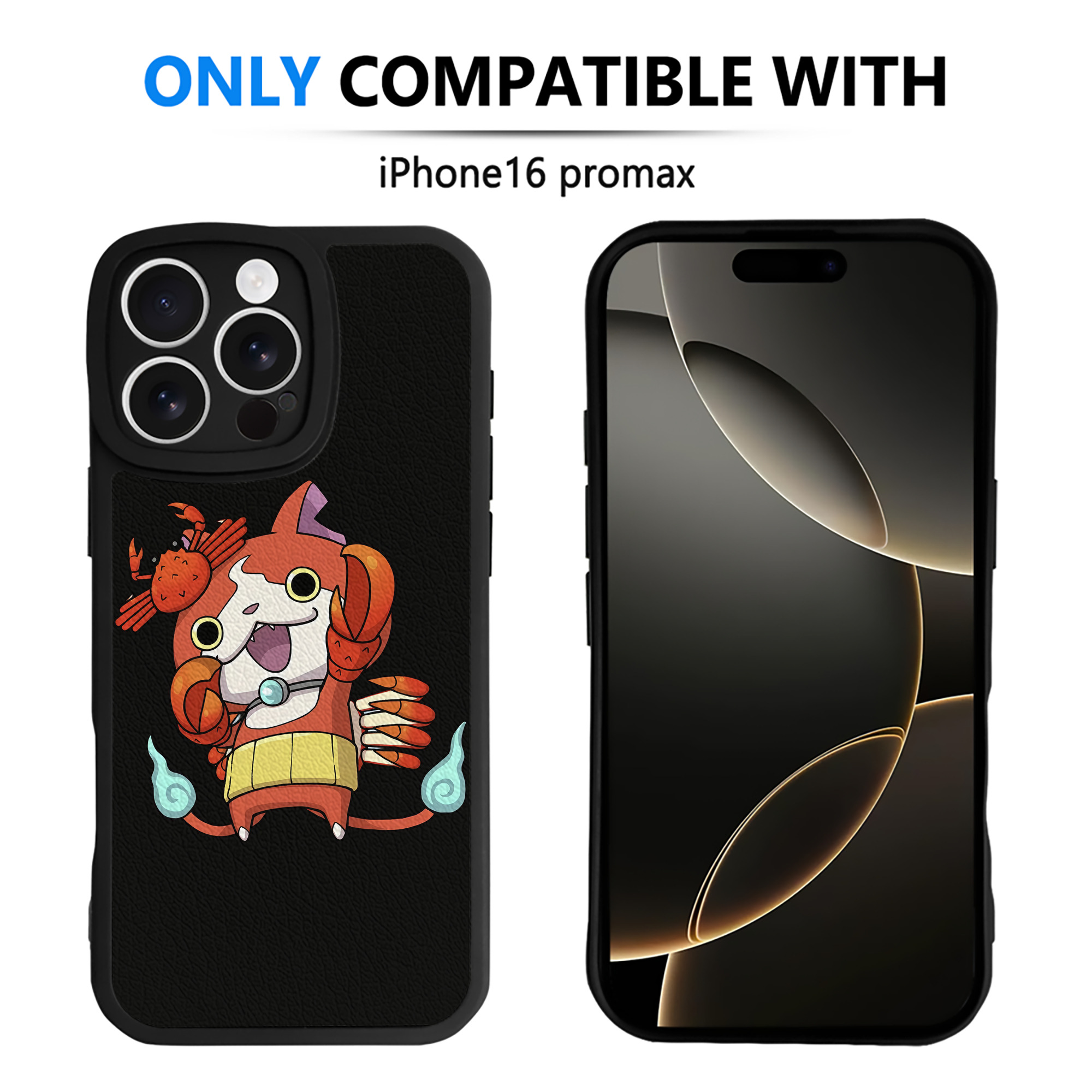 （画像用） 妖怪ウォッチ Yo-kai Watch 【iPhone 16シリーズ対応】シリコンスマホケース（レザー調） 材質：シリコン